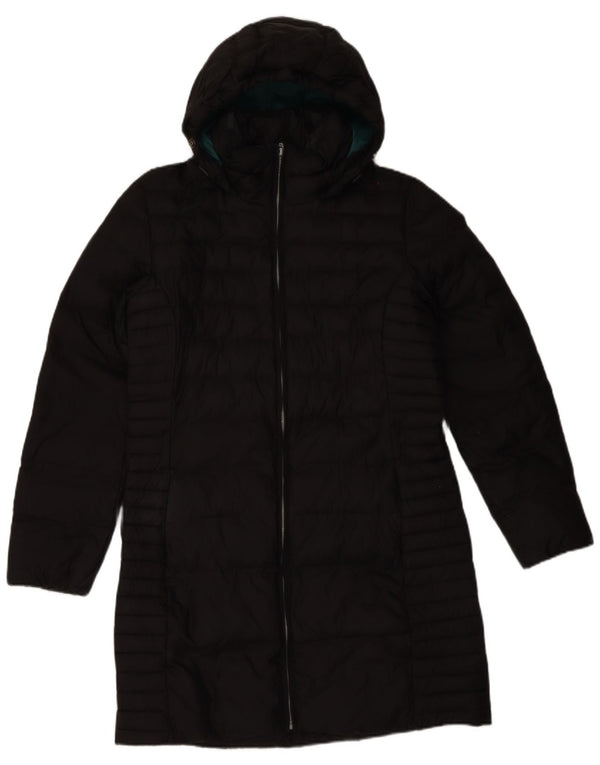 Timberland Abrigo acolchado con capucha para mujer UK 46 Grande Poliéster negro