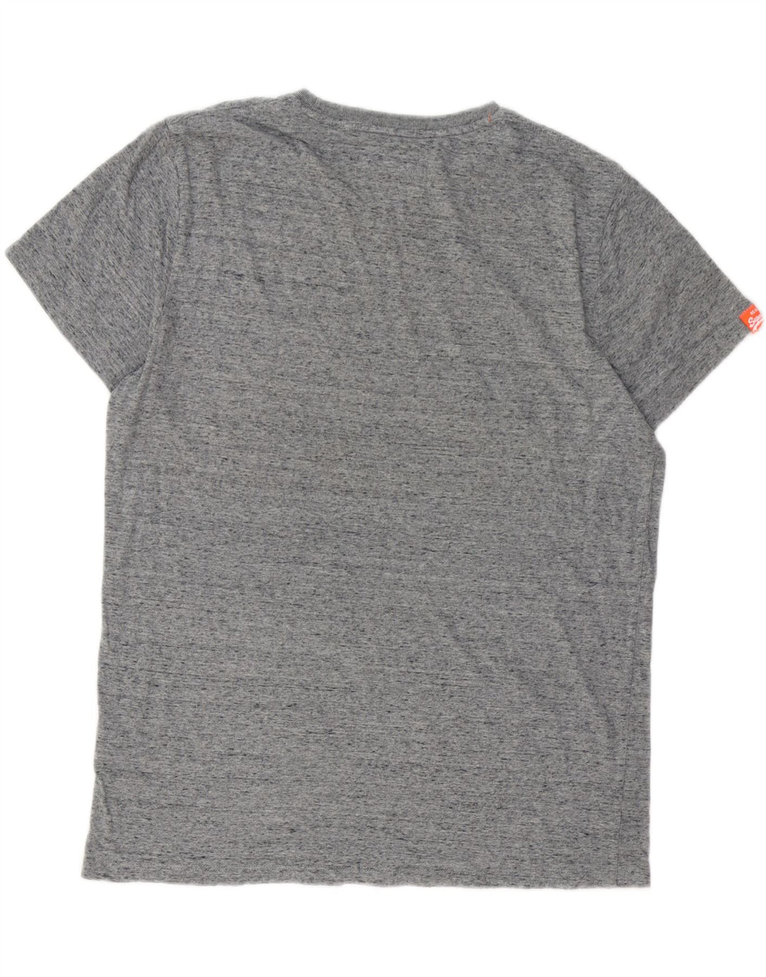 SUPERDRY Camiseta para hombre Top 2XL Algodón moteado gris