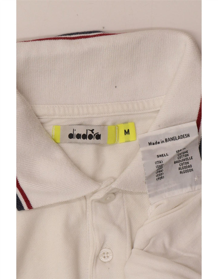 DIADORA Polo Hombre Algodón Blanco Mediano