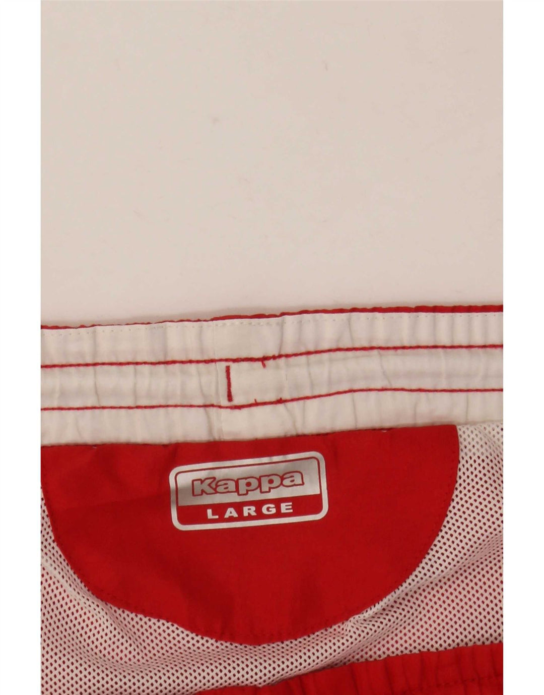 Kappa Mens Graphic Swim Shorts Grande Rojo