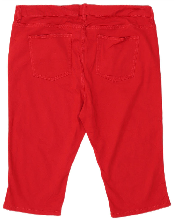 CHAPS Bermudas para mujer US 18 2XL W38 Algodón rojo