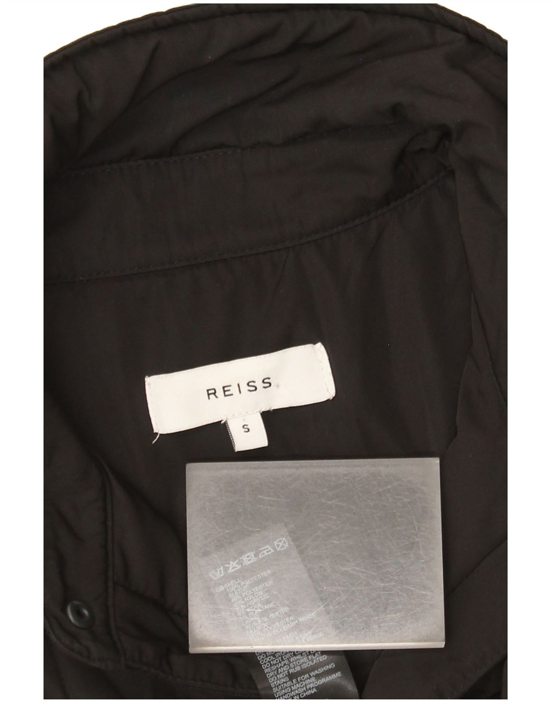 Reiss Chaqueta acolchada para hombre UK 36 Small Poliéster negro