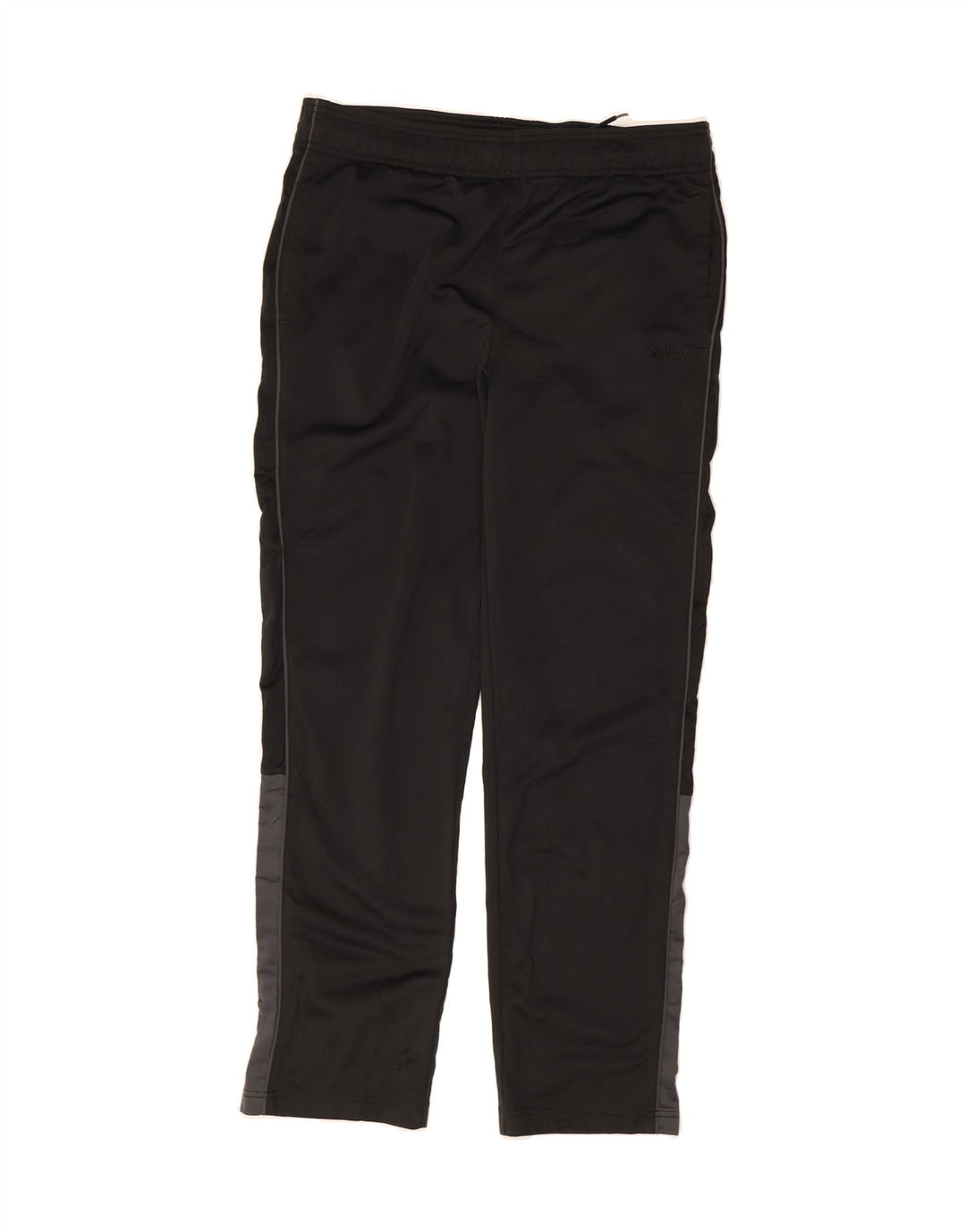 REEBOK Mens Tracksuit Trousers Medium Black Colourblock Polyester Vintage Reebok and Second-Hand Reebok from Messina Hembry 