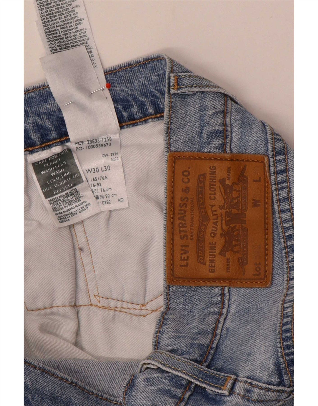 Levi's Hombre 511 Slim Jeans W30 L30 Algodón Azul