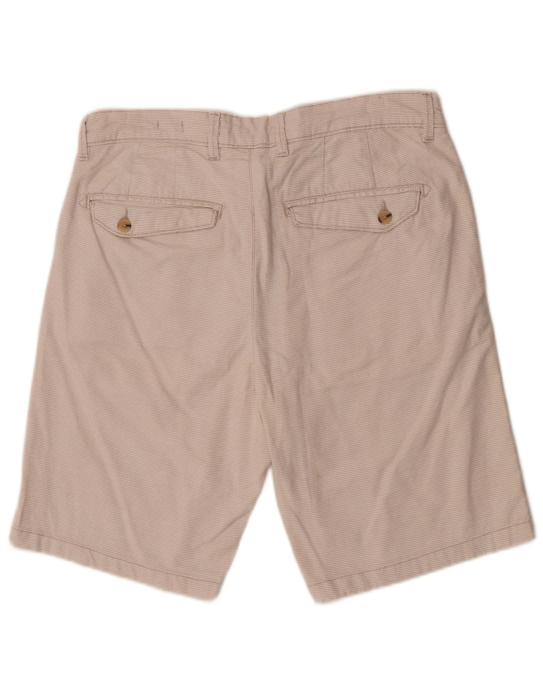 Zara Mens Sunset Chino Shorts EU 40 Medium W31 Off White Check