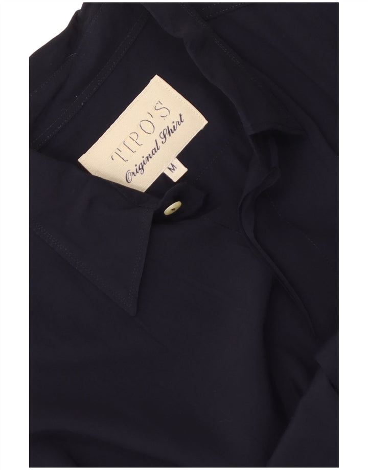 Camisa tipo' S para hombre mediana azul marino