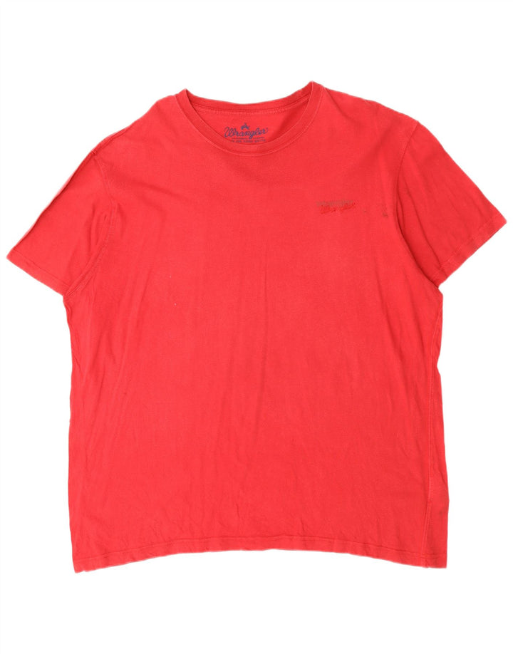 WRANGLER Camiseta Hombre Top 2XL Algodón Rojo