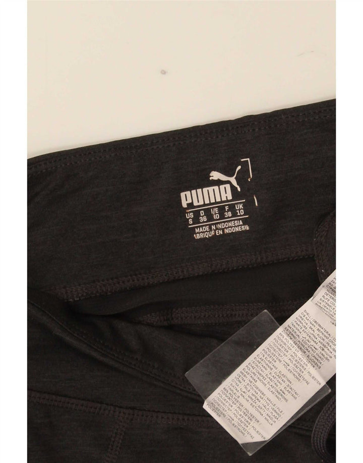 Puma Leggings Capri para Mujer UK 10 Pequeño Gris Poliéster