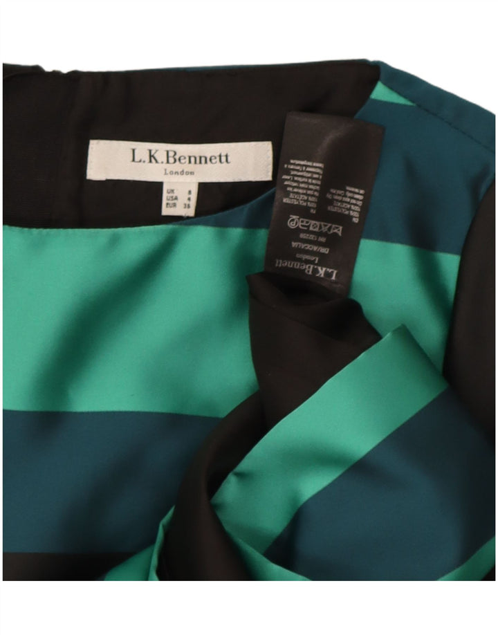 L.K. Bennett Vestido tubo para mujer UK 8 Small Poliéster color block negro