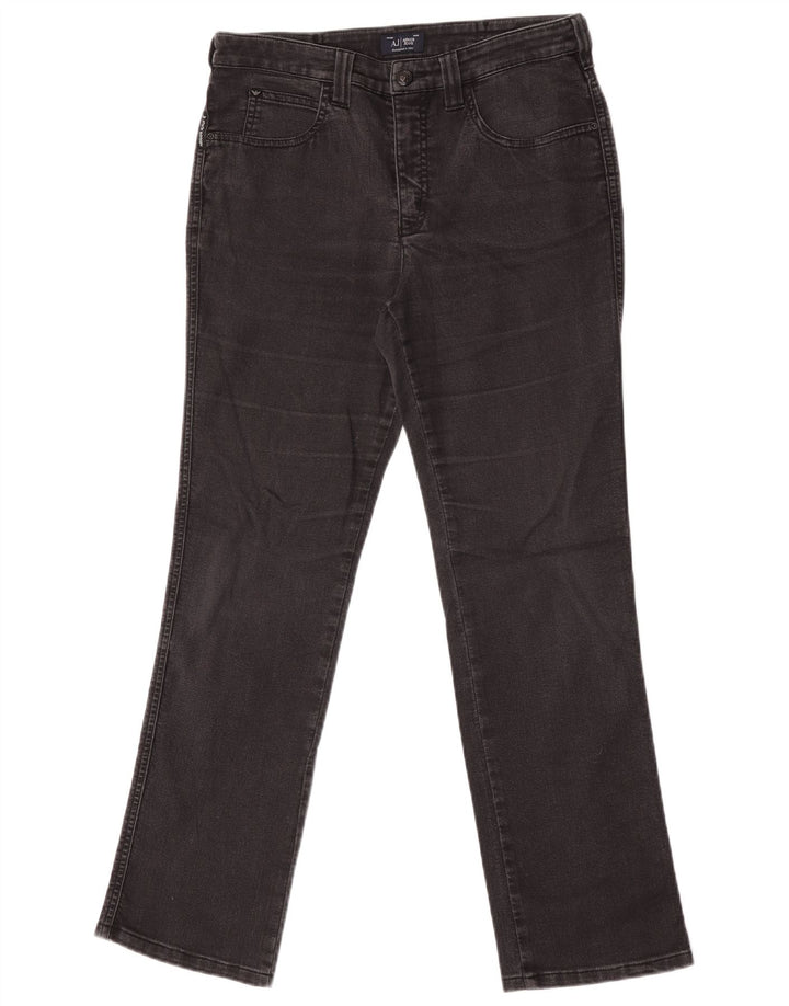 Vaqueros Armani Mujer Rectos W30 L30 Algodón Negro