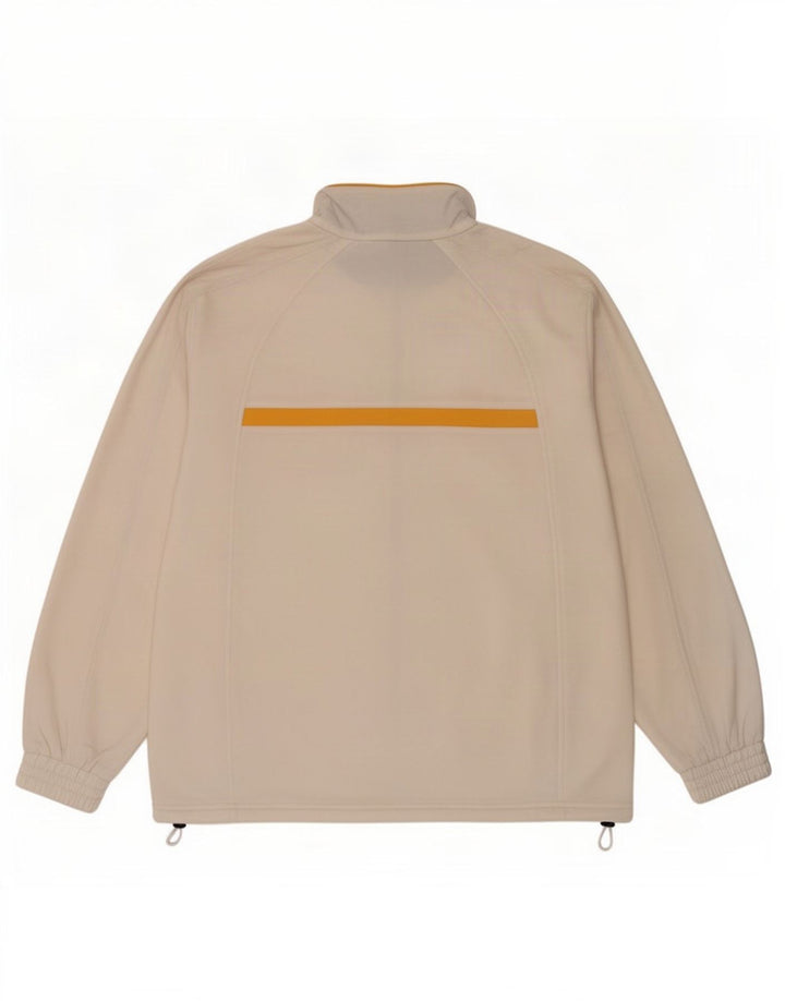 Lotto Chaqueta de chándal para hombre IT 46/50 Poliéster con bloques de color blanco mediano