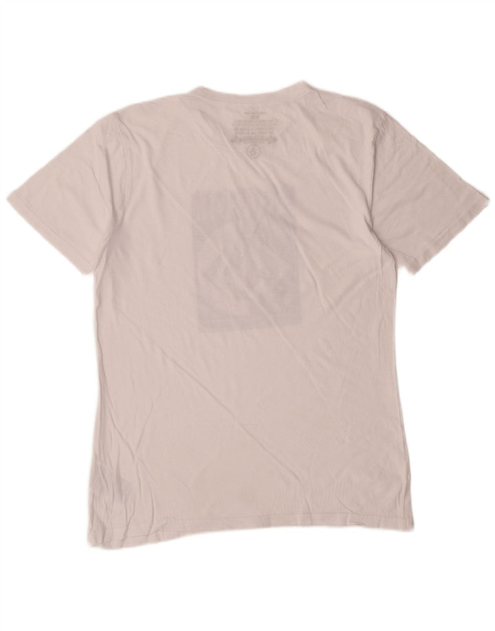 Volcom Camiseta gráfica de corte moderno para hombre Top mediano de algodón blanco