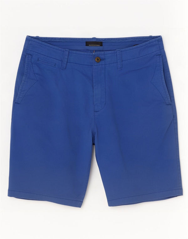 Pantalones Cortos Chinos Scotch & Soda Hombre W30 Algodón Azul Medio