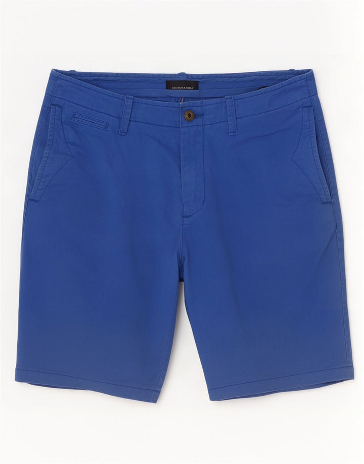 Pantalones Cortos Chinos Scotch & Soda Hombre W30 Algodón Azul Medio