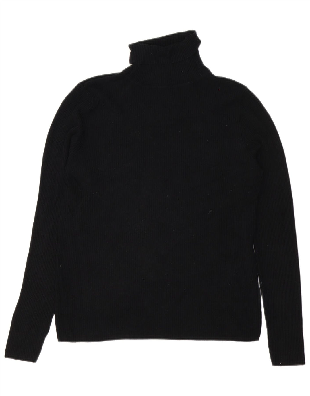 Marks & Spencer Suéter tipo jersey con cuello vuelto para mujer UK 44 Viscosa negra mediana