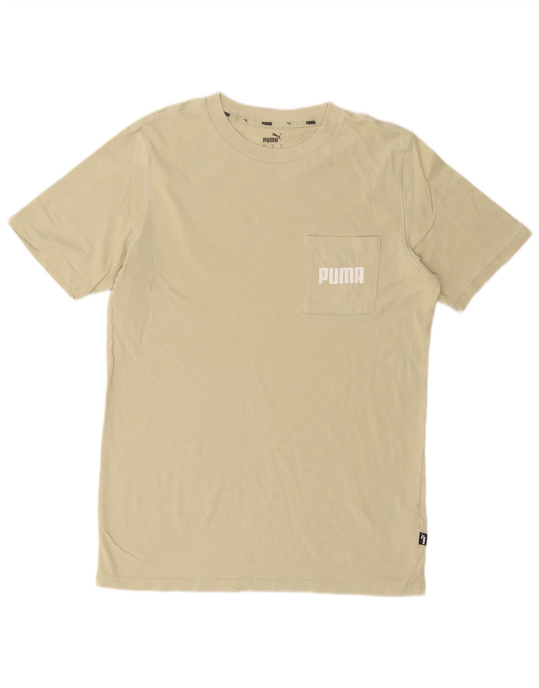 PUMA Camiseta gráfica para hombre Top Small Khaki Cotton