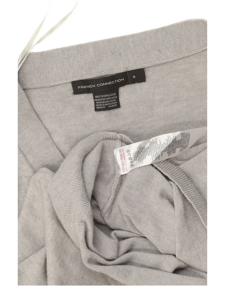 French Connection Cárdigan extragrande para mujer, talla S, color gris