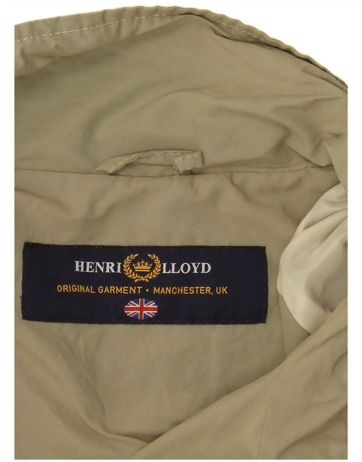 Henri Lloyd Chaqueta bomber para hombre UK 40 Large Caqui Colorblock