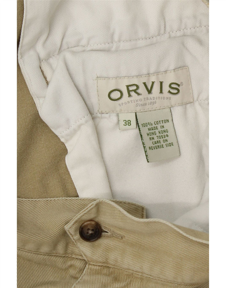 Pantalones cortos cargo Orvis para hombre W38 XL Algodón caqui
