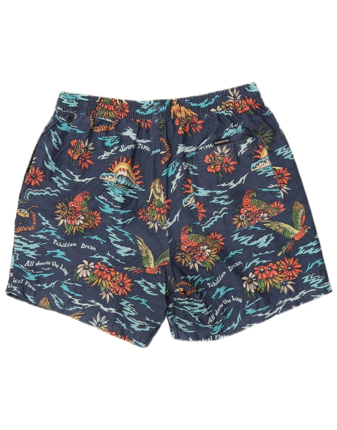 Bañador Quiksilver Hombre Bañador Mediano Azul Marino Floral Poliéster