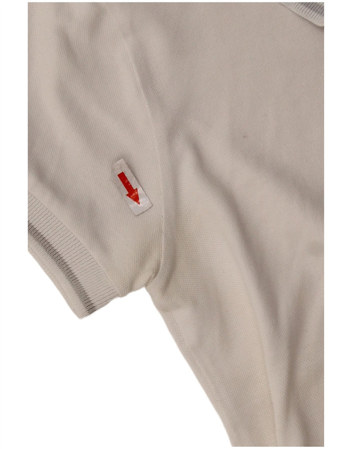 NORTH SAILS Polo gráfico de Nueva Zelanda para mujer UK 6 XS Blanco