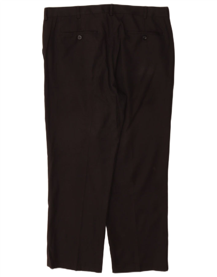 IZOD Pantalón de traje recto para hombre W36 L29 Poliéster negro