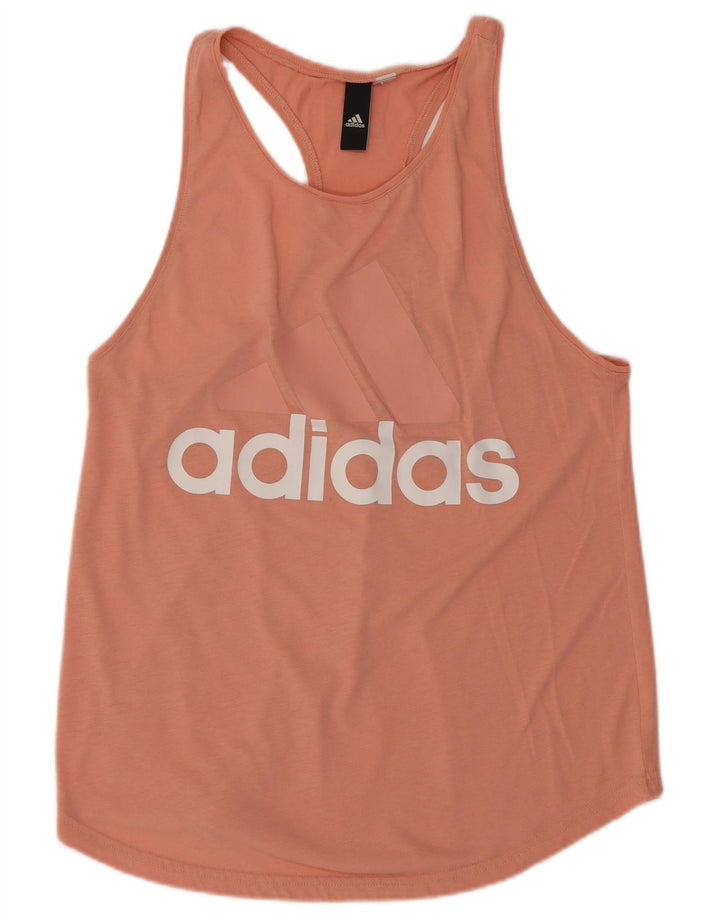 Adidas Mujer Gráfico Chaleco Top UK 12 Medio Rosa