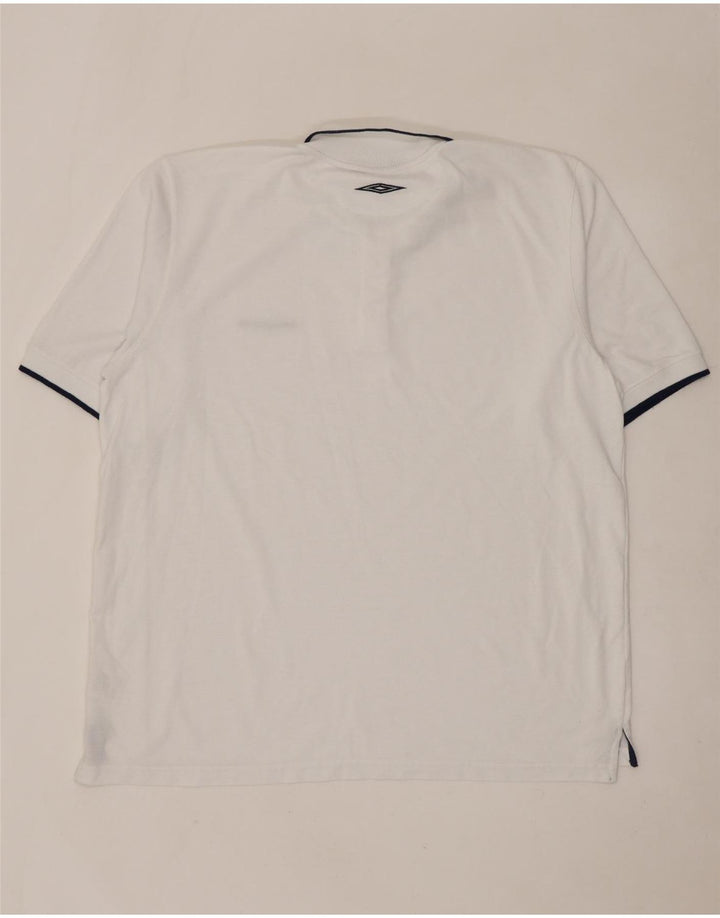 Polo Umbro Hombre XL Blanco Poliéster