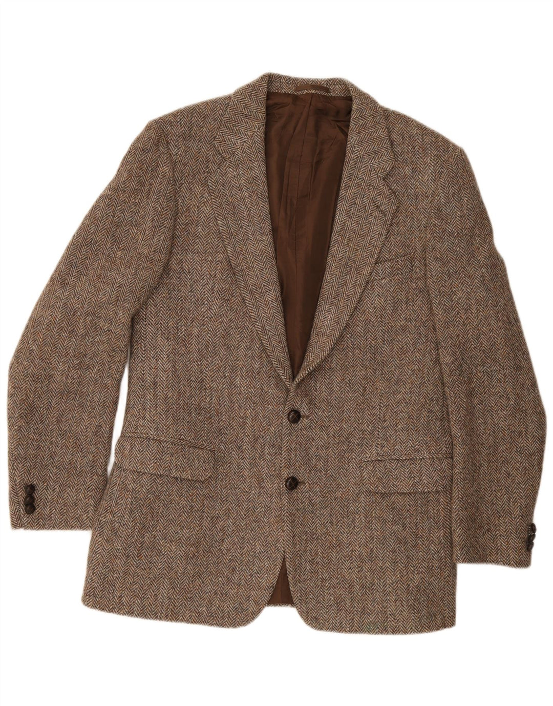 Harris Tweed Chaqueta St. Michael Blazer para hombre Reino Unido 40 Grande Marrón Espiga