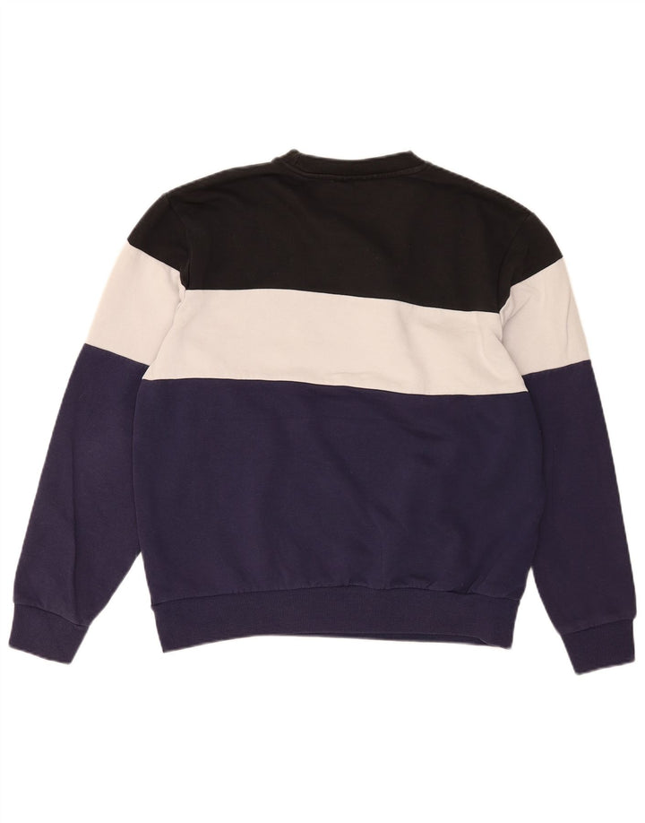 Fila Hombre Graphic Sudadera Jumper Large Multicolor Colorblock Algodón