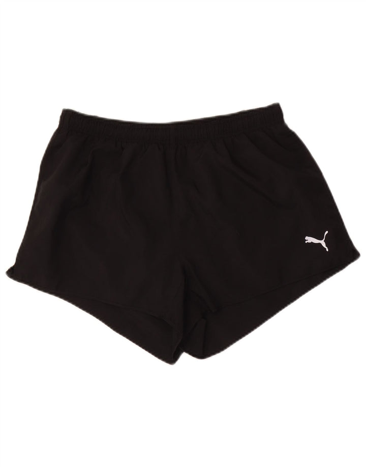 PUMA Pantalones cortos deportivos para hombre Poliéster negro mediano