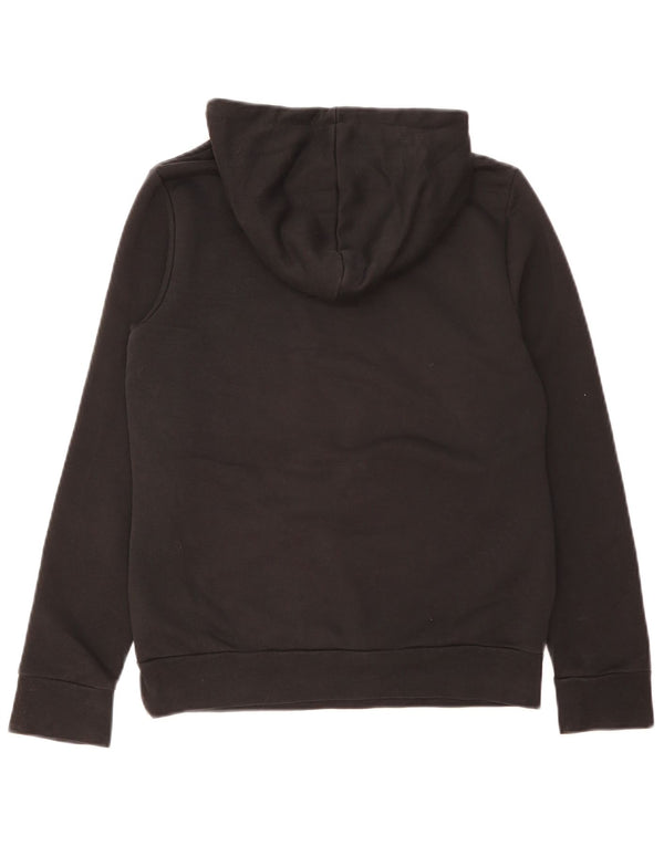 Adidas Sudadera con capucha gráfica para mujer UK 8/10 Small Black Cotton