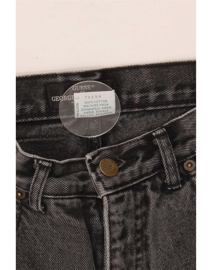 Vaqueros Guess Mujer Tapered W29 L24 Algodón Negro