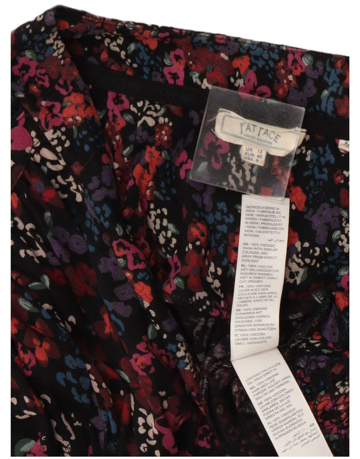 Blusa de manga larga para mujer de Fat Face UK 40 Medium Multicolor Floral