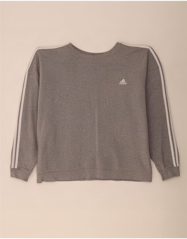Sudadera Adidas Mujer Jumper UK 24/26 2XL Gris Algodón