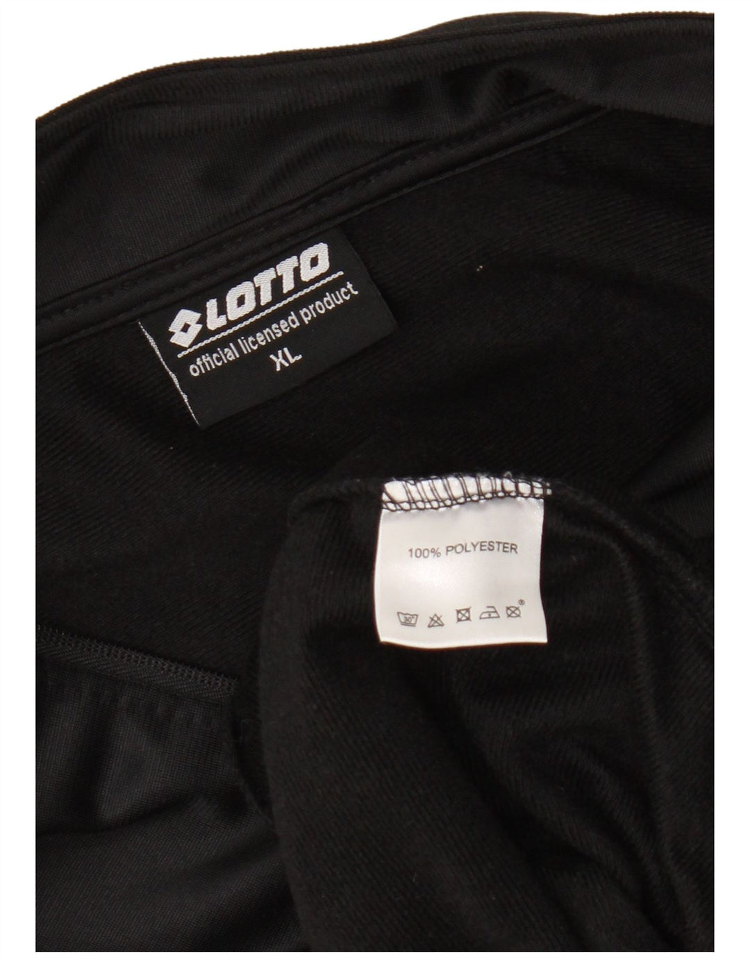 Lotto Hombre Chándal Top Chaqueta XL Negro Poliéster
