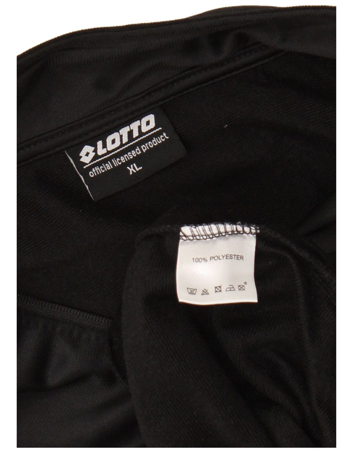 Lotto Hombre Chándal Top Chaqueta XL Negro Poliéster
