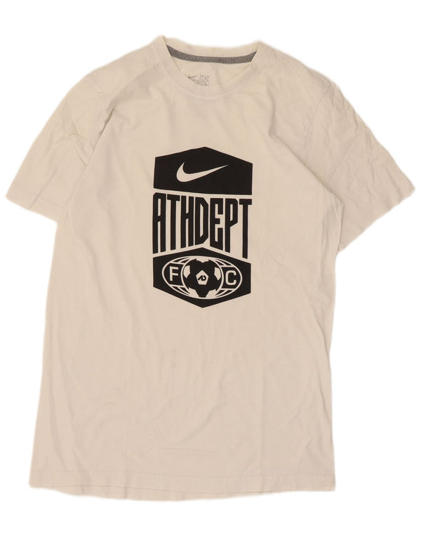 Nike Camiseta gráfica de ajuste estándar para hombre UK 38/40 Medium White