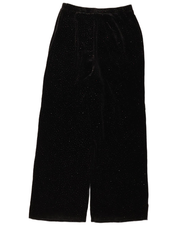 Phase Eight Womens Wide Leg Corduroy Trousers UK 12 Medium W30 L31 Black