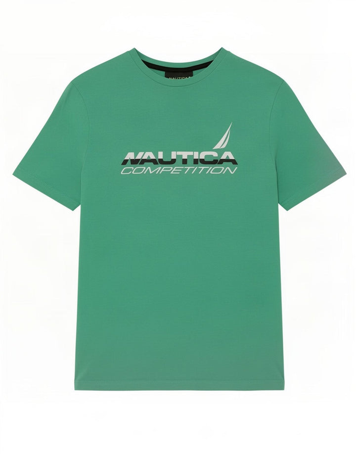 Nautica Camiseta gráfica para hombre Top Algodón verde medio