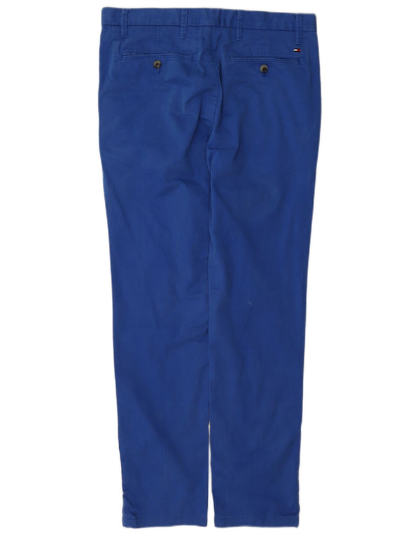 Tommy Hilfiger Pantalones chinos ajustados para hombre W32 L32 Algodón azul