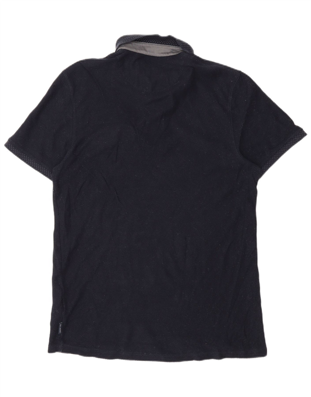 Ted Baker Polo para hombre talla 4 grande algodón azul marino