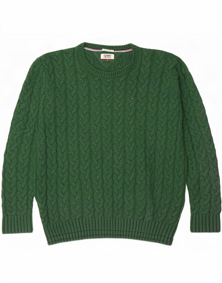Tommy Hilfiger Jersey De Corte Regular Con Cuello Redondo Para Hombre Verde Medio