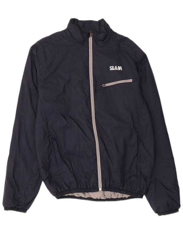 Slam Chaqueta Bomber para Mujer UK 40 Grande Poliamida Azul Marino
