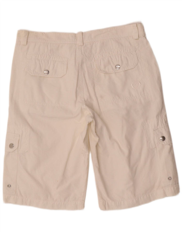 Sergio Tacchini Shorts Cargo Hombre W32 Medio Blanco