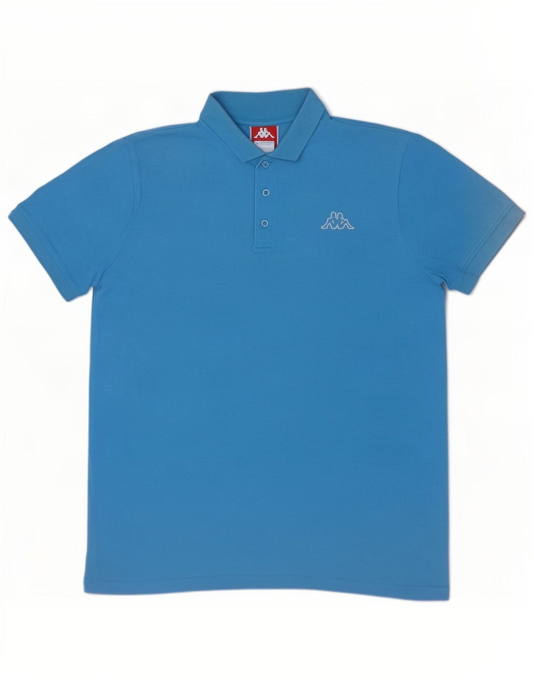 Polo Kappa Hombre Grande Azul Algodón
