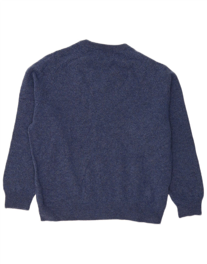 Marks & Spencer Suéter con Cuello en V para Mujer UK 44 Medio Azul Marino