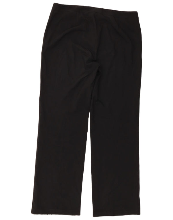 Marks & Spencer Pantalones Casuales Rectos para Mujer UK 44 Large W34 L31 Negro