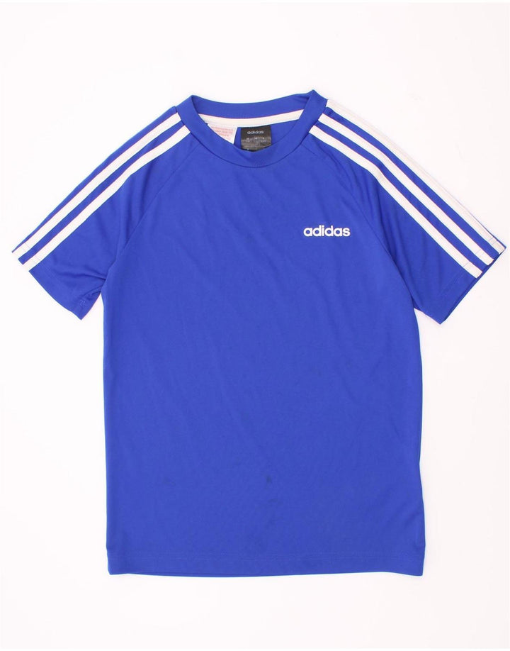 Adidas Chicos Climalite Camiseta Top 9-10 Años Azul Poliéster