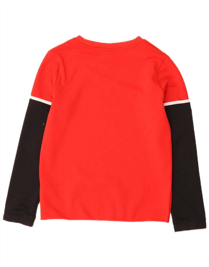 NIKE Camiseta gráfica de manga larga para niños 12-13 años Grande Rojo Colorblock